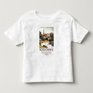 T-shirts Cena do rio do poster britânico das estradas de