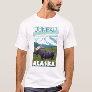 T-shirts Cena dos alces - Juneau, Alaska