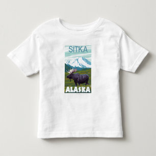 T-shirts Cena dos alces - Sitka, Alaska
