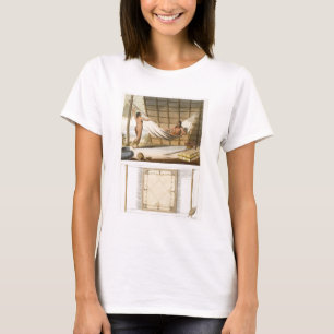 T-shirts Cena interior que descreve indianos (gravura da