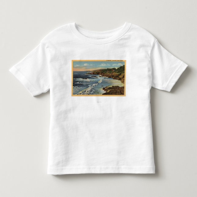 T-shirts Cena litoral californiana de CaliforniaBeautiful (Frente)