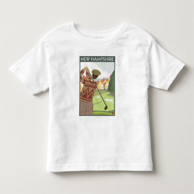 T-shirts Cena nova de HampshireGolfing (Frente)
