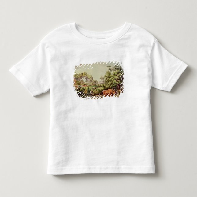 T-shirts Cenas americanas da fazenda (Frente)