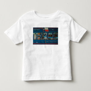 T-shirts Cenas da letra de Texas (bandeira da