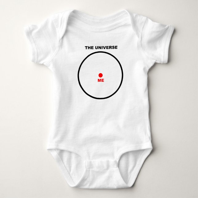 T-shirts Centro do Funny Romper Universo (Frente)