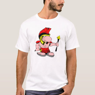 T-shirts Centurian branco Sparton romano