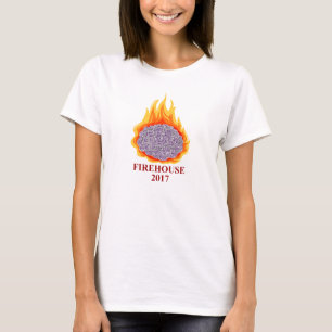 T-shirts Cérebro AMFirehouse Flowy do ardor das mulheres