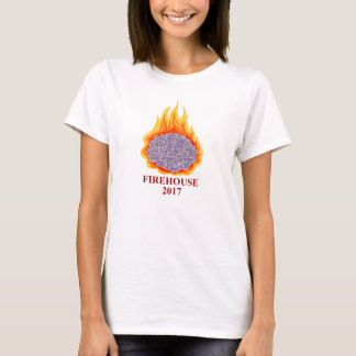 T-shirts Cérebro AMFirehouse Flowy do ardor das mulheres