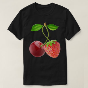 T-shirts Cereja e morango juntos