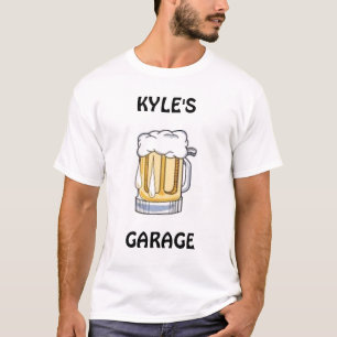 T-shirts cerveja, KYLE, GARAGEM - personalizada