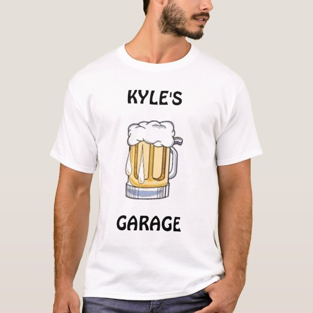 T-shirts cerveja, KYLE, GARAGEM - personalizada (Frente)