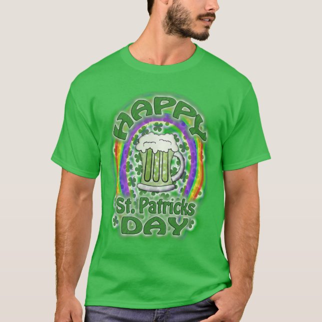 T-shirts Cerveja Verde Dia de São Patrício (Frente)
