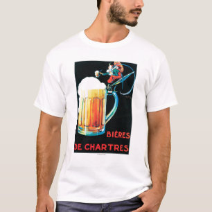 T-shirts Cervejas do poster do promocional de Chartres