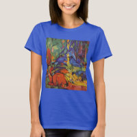 Cervos na Floresta II de Franz Marc, Arte Antiga
