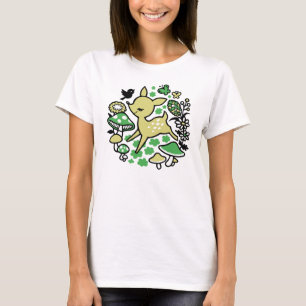 T-shirts Cervos na verde floresta