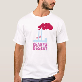 T-shirts Cesse & desista poluição