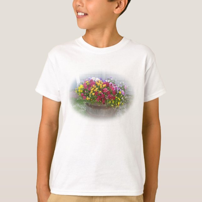 T-shirts Cesta de Blossoms (Frente)