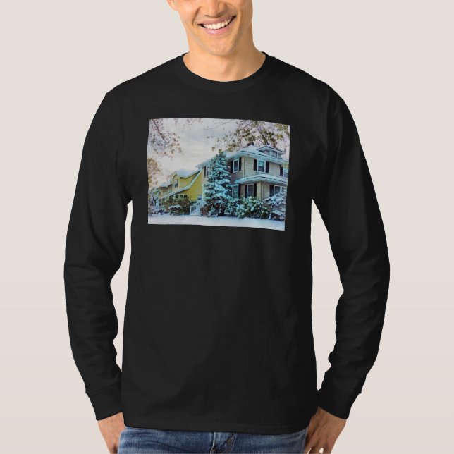 T-shirts Céu Invernal de Aço (Frente)