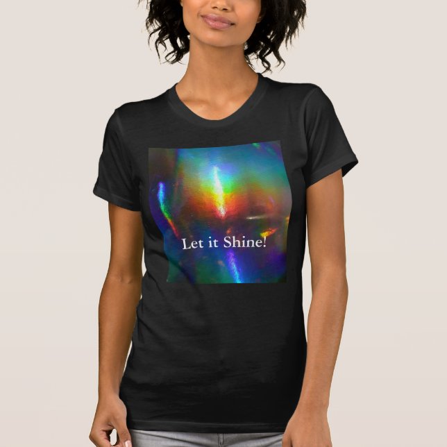 T-shirts Chama holográfica (Frente)