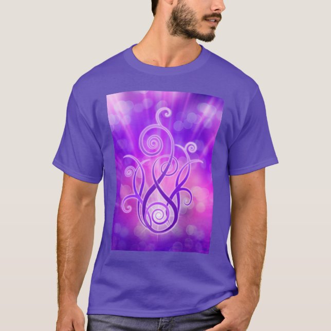 T-shirts Chama violeta/fogo violeta (Frente)