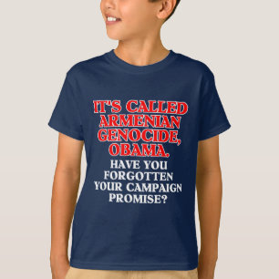 T-shirts Chamou o genocídio de Arménio, camisa/roupa