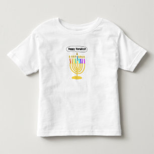 T-shirts Channukah feliz Menora/Chanukia