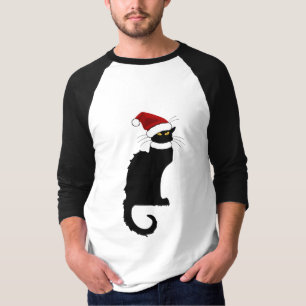 T-shirts Chapéu de Natal Le Chat Noir Natal