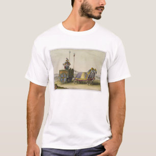 T-shirts Chariot chinês antigo da guerra, 'de Le Traje Anc