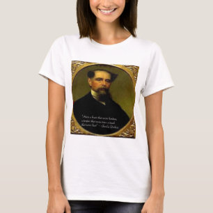 T-shirts Charles Dickens & Citação de Coração