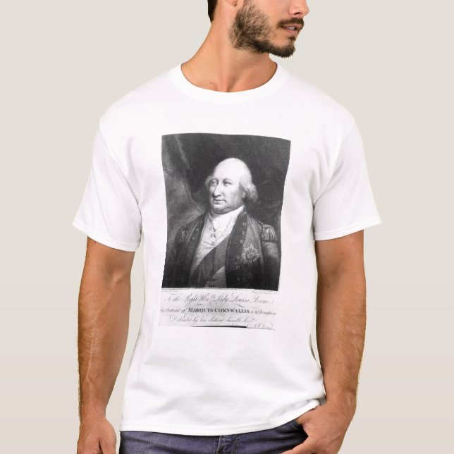 T-shirts Charles, marquês de Cornwallis, 1799 (Frente)