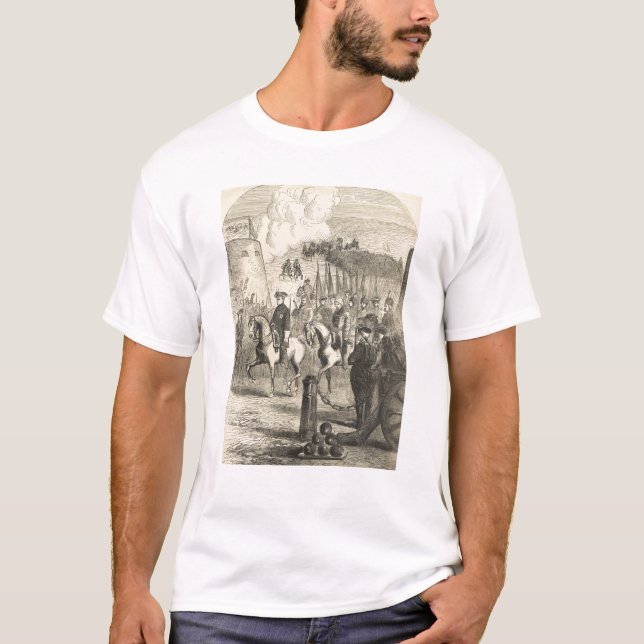 T-shirts Charles XII da suecia que entra em Copenhaga (Frente)