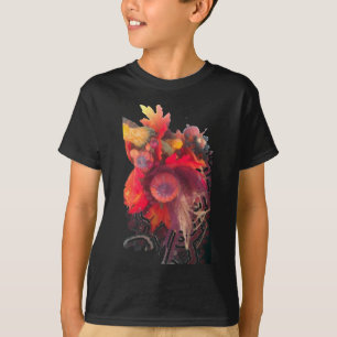 T-shirts Charme de outono de Cozy - Decor de queda e presen