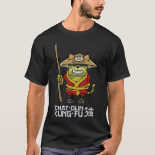 T-shirts Chat olin kung fu