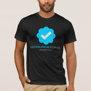 T-shirts @ChaunceyDavis - verificados - preto
