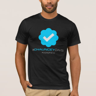 T-shirts @ChaunceyDavis - verificados - preto