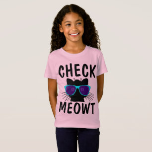 T-shirts CHECK MEOWT (T-shirts de gato engraçadas) para cr