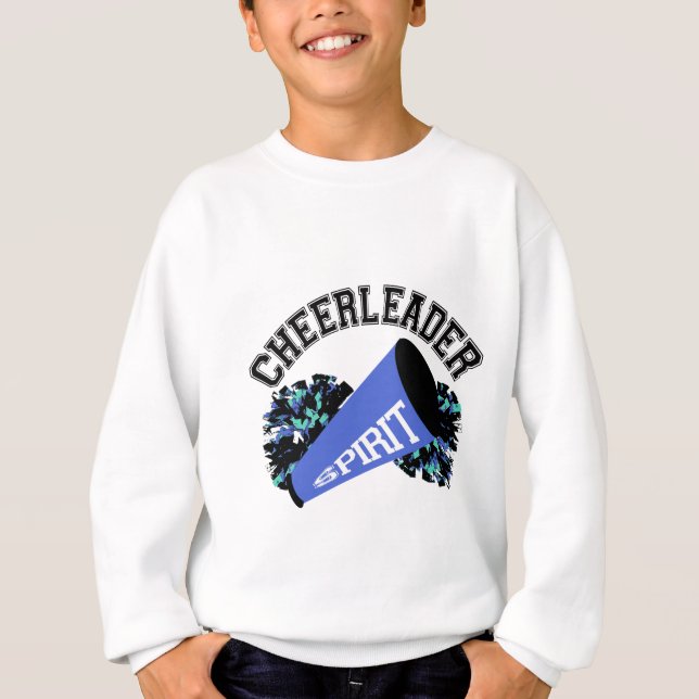 T-shirts Cheerleader azul (Frente)