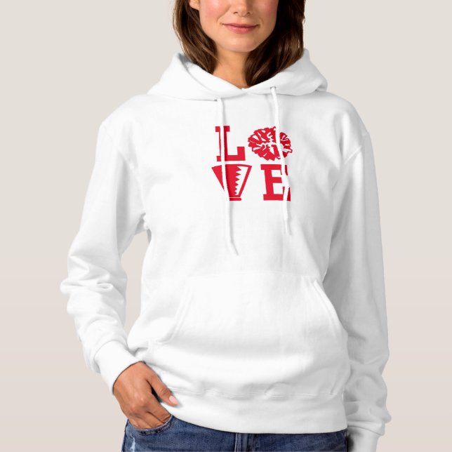 T-shirts Cheerleaderes com amor, animado (Frente)