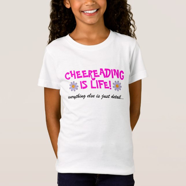 T-shirts cheerleading é vida! Tudo… (Frente)