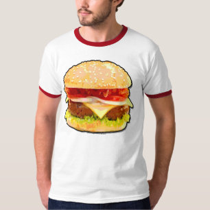 T-shirts Cheeseburger do bacon
