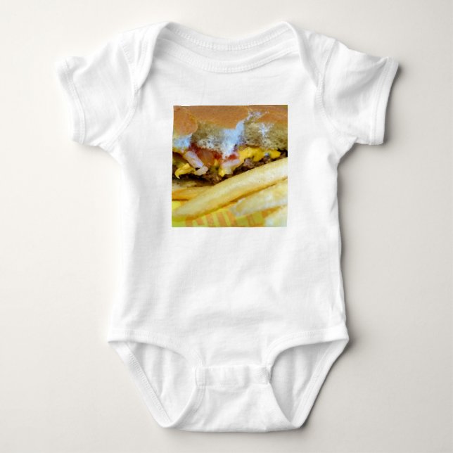 T-shirts Cheeseburger e Fries (Frente)