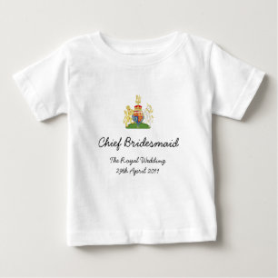 T-shirts Chefe Bridesmaid - divertida criancinha de casamen
