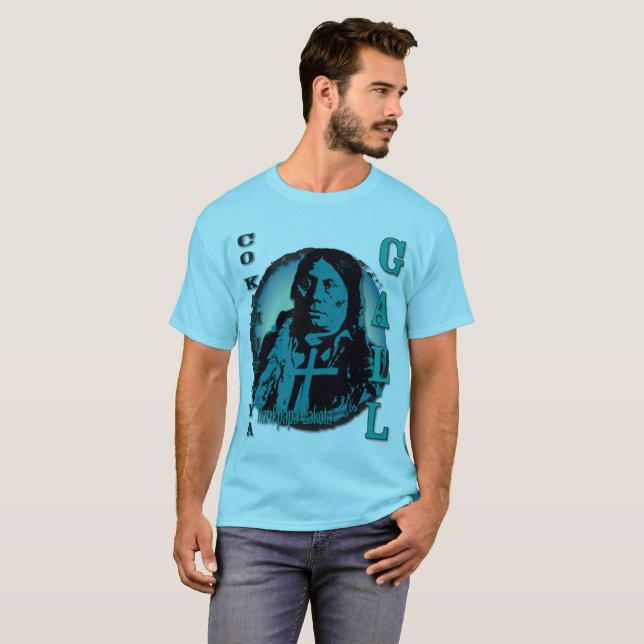 T-shirts Chefe de Hunkpapa Lakota da bílis (Frente Completa)