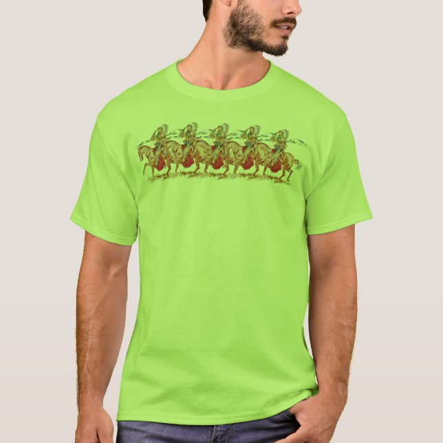 T-shirts Chefe indiano japonês antigo (Frente)