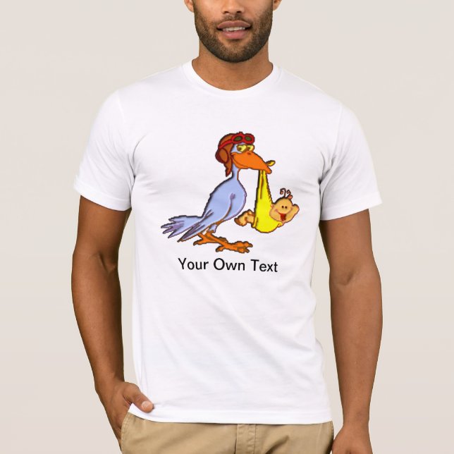 T-shirts Chegada do recém-nascido - Entrega de Storages (Frente)