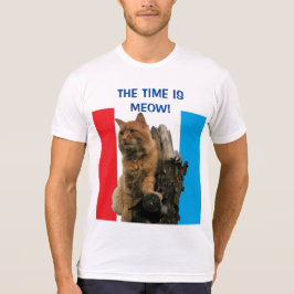 T-shirts Chegou a hora de Meow Pumpkin para Presidente