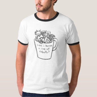T-shirts cheio da mão