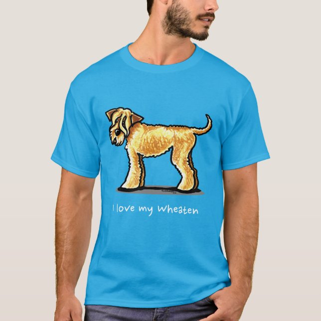 T-shirts CHEIO de Terrier de roda SCWT Personalizado (Frente)