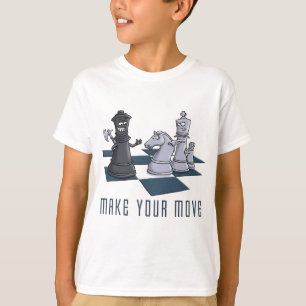 T-shirts chess, a make move