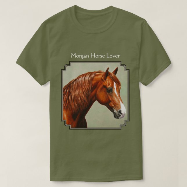 T-shirts Chestnut Morgan Horse (Frente do Design)